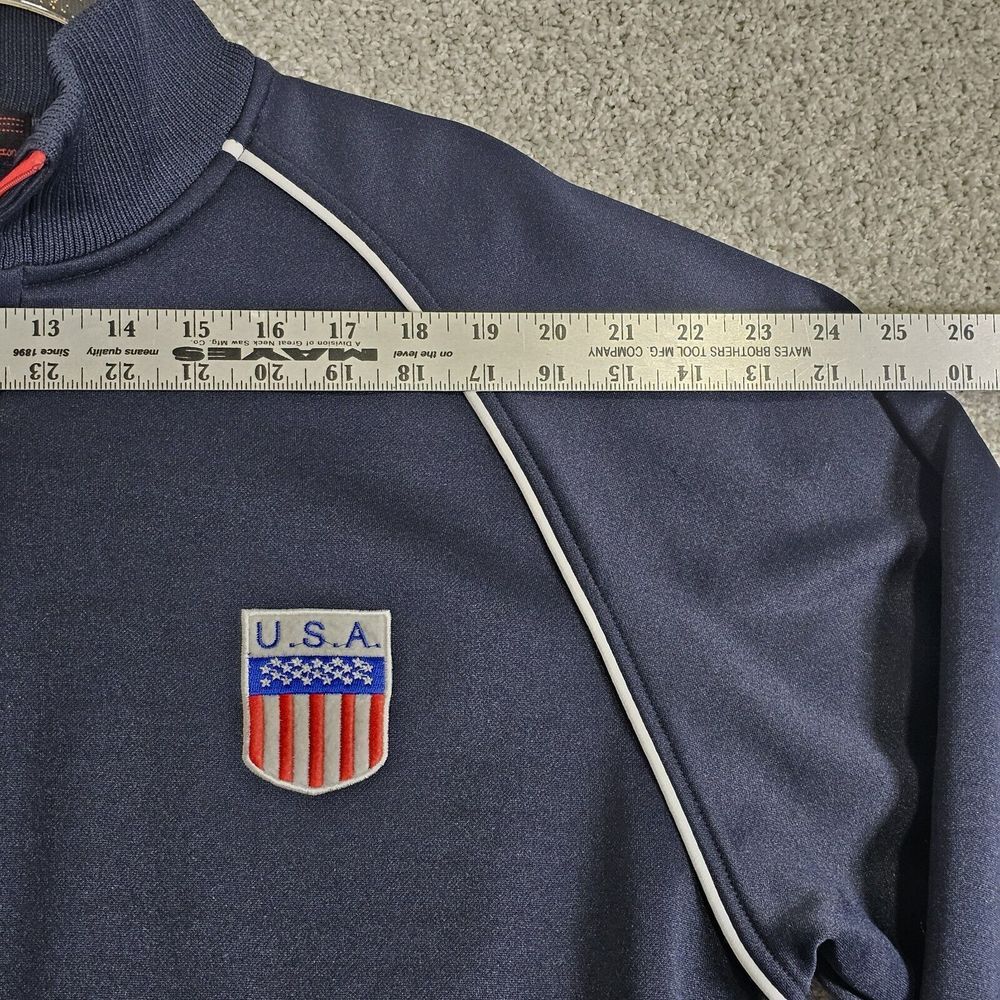 VTG Nbn gear USA Track Jacket XL Soccer Basketball Baseball Warmup Sports Coat - Picture 5 of 8